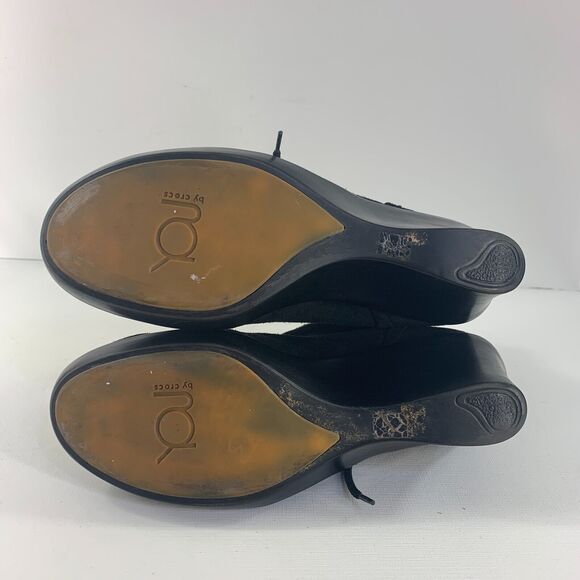 CROCS Black Ankle Boots - Picture 9 of 14